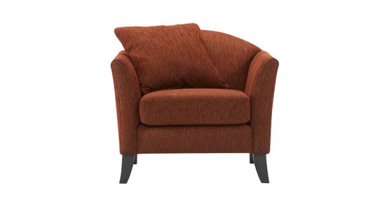 Dark red single chair