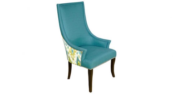 Dark blue single sofa