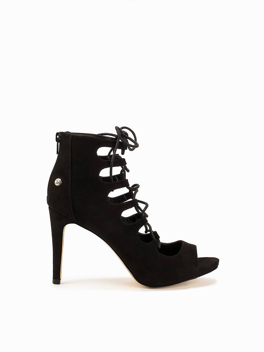 Faux Suede Braided Sandals