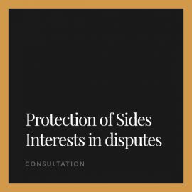 Protection of sides interests in disputes
