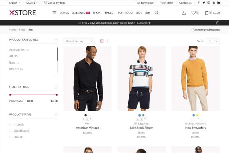 XStore Cart Checkout advanced layout 2