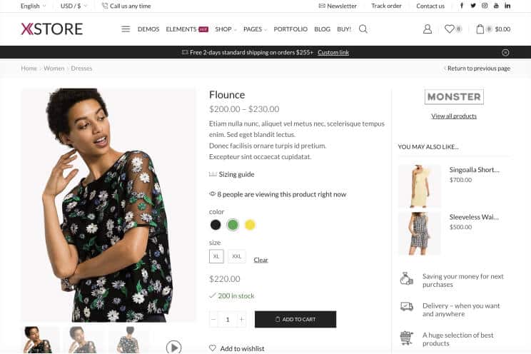 XStore Cart Checkout advanced layout 6