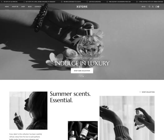 XStore WooCommerce theme - Perfume demo