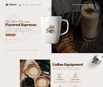XStore WooCommerce theme - Coffee demo