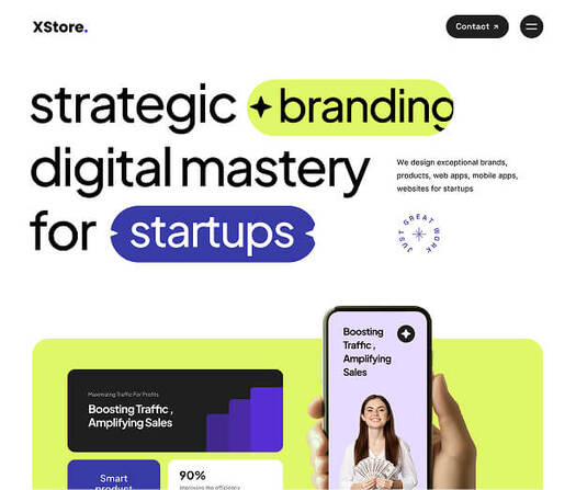 XStore WooCommerce theme - Digital Marketing Agency demo
