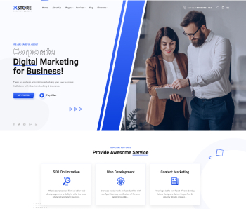 XStore WooCommerce theme - Digital marketing demo