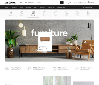 XStore WooCommerce theme - Furniture03 demo