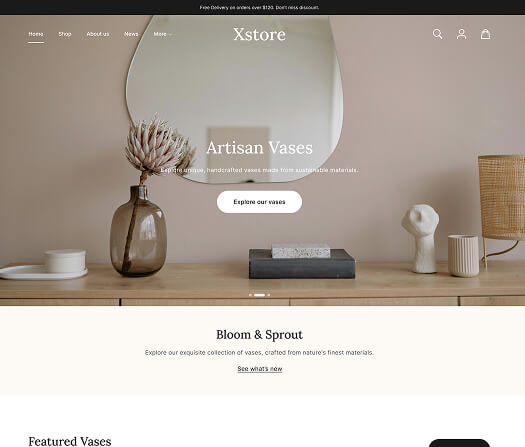 XStore WooCommerce theme - Handmade Decor demo