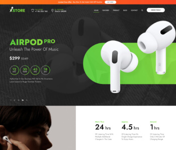XStore WooCommerce theme - Headphone demo