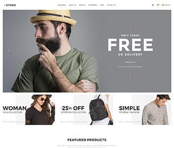 XStore WooCommerce theme - Hipster demo