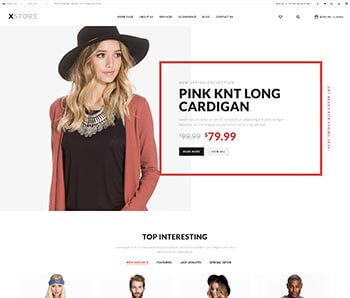 XStore WooCommerce theme - Home Minimal demo
