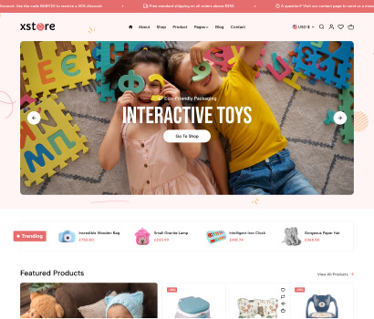 XStore WooCommerce theme - Kids Toys demo
