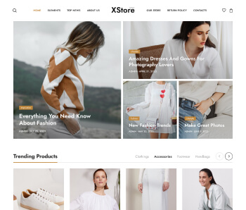 XStore WooCommerce theme - Lifestyle Blog demo