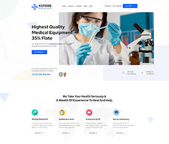 XStore WooCommerce theme - Medical02 demo