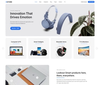 XStore WooCommerce theme - Minimal Electronics demo