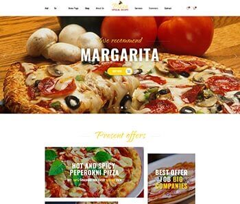 XStore WooCommerce theme - Pizza demo