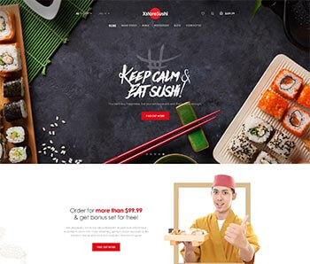 XStore WooCommerce theme - Sushi demo