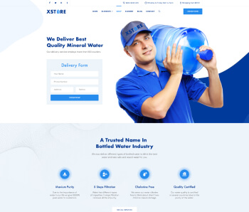 XStore WooCommerce theme - Water Delivery demo