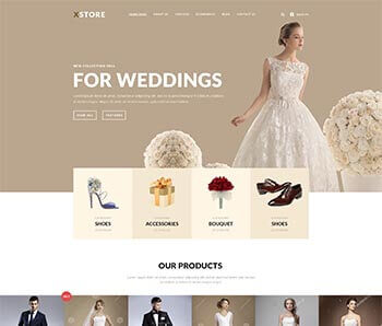 XStore WooCommerce theme - Wedding demo