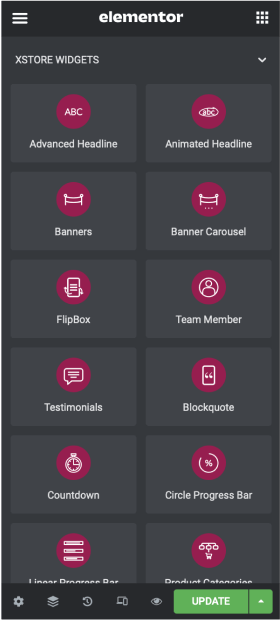 XStore WooCommerce theme elementor