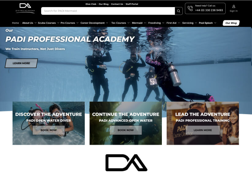 XStore divingacademy.com